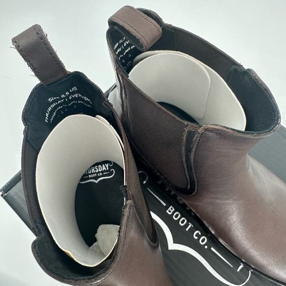 Thursday Boot Co. Duchess Boots in Brown Size 8.5 New in Box Leather Shoes NWT - Picture 12 of 14